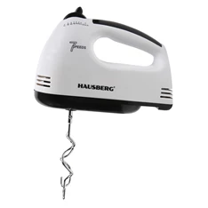 Hausberg HB-4112NG 250W-os fehér-fekete réz motorral, 7 sebességes kézimixer