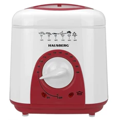 Hausberg HB-1320RS 1 literes 650W vörös elektromos olajsütő
