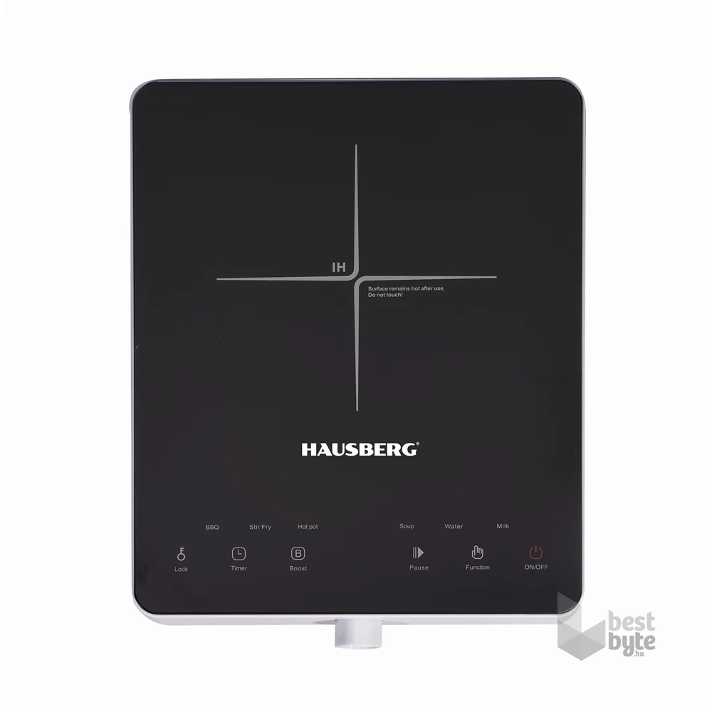 Hausberg HB-1526AB 2000W fekete  elektromos egylapos indukciós főzőlap érintésvezérléssel