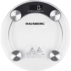 Hausberg HB-6000NG fekete üveg fürdőszobai mérleg