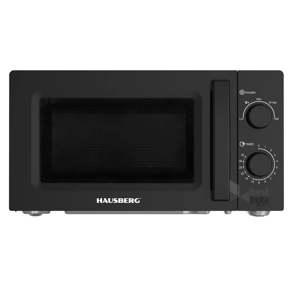 Hausberg HB-8008NG 700W 20L fekete mikrohullámú sütő
