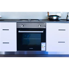 Hausberg HB-8061IN inox, beépíthető, sütőtér:76L, grill, elektromos sütő