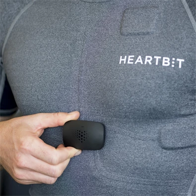 HeartBit "M" szürke férfi póló + EKG gél szett