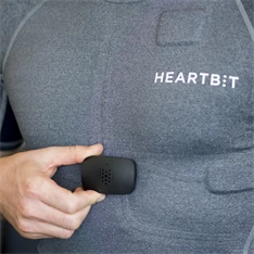 HeartBit "S" szürke férfi póló + EKG gél szett