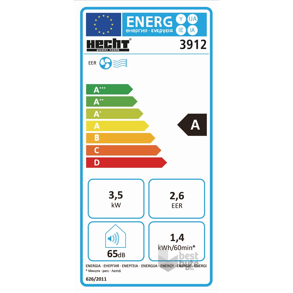 Hecht 3912 1350W mobil klíma