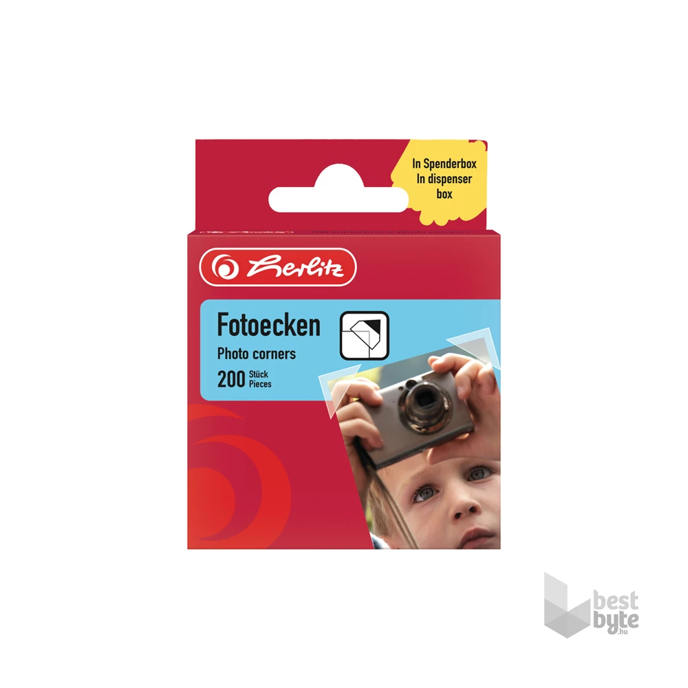Herlitz 200 db átlátszó fotósarok