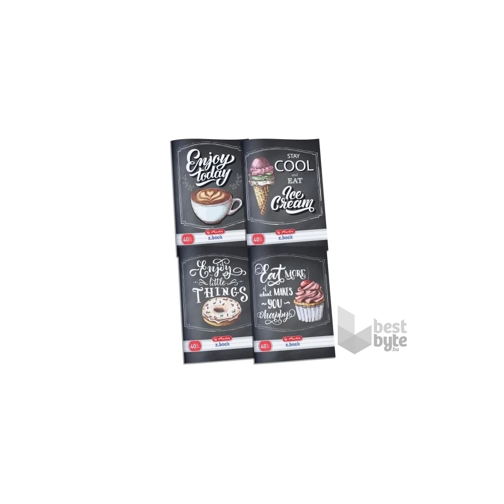 Herlitz Blackboard A5 40lapos kockás füzet
