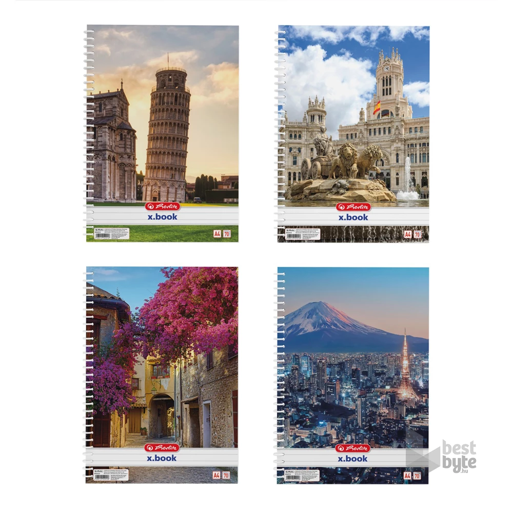 Herlitz City A4 70lapos vonalas spirálfüzet