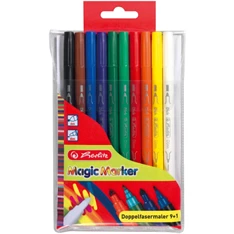 Herlitz Dupla Magic 9 szín + 1 varázsfilc filctoll készlet