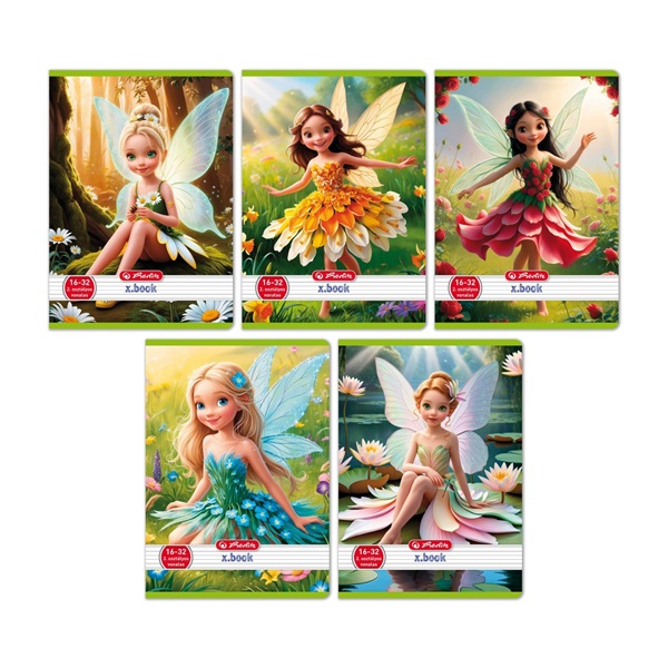 Herlitz Flower Fairy A5 16-32 2. osztályos vonalas füzet