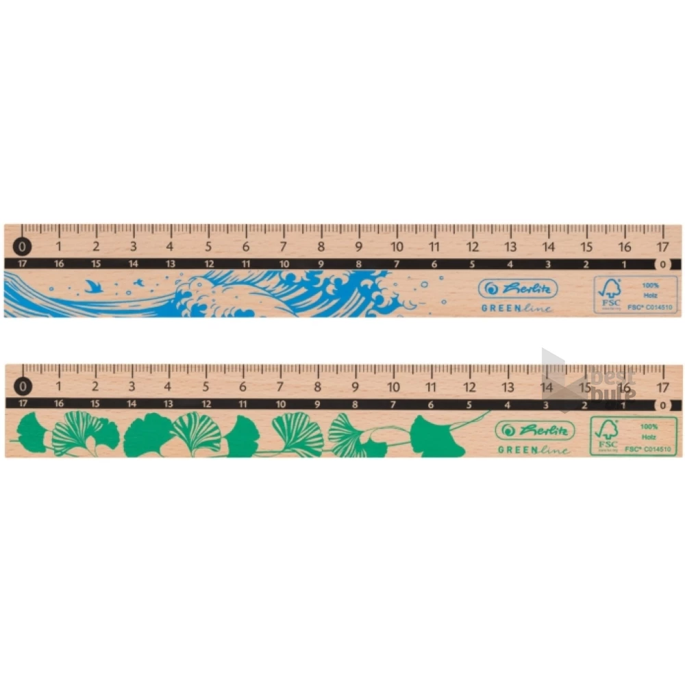 Herlitz GREENline 17cm favonalzó