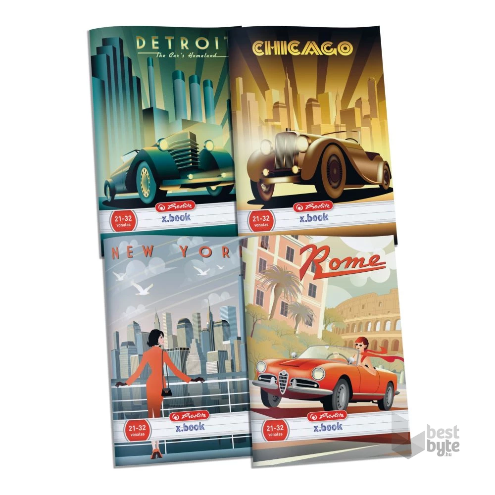 Herlitz Mix A5 21-32 vonalas füzet