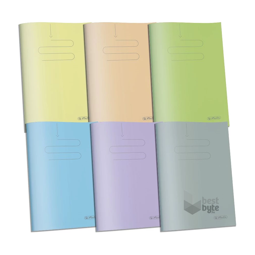 Herlitz PP A4 60lapos kockás vegyes színű füzet