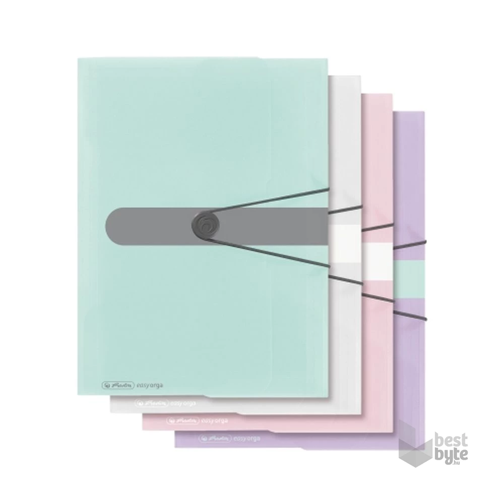 Herlitz Pastell A4 lila gumis mappa