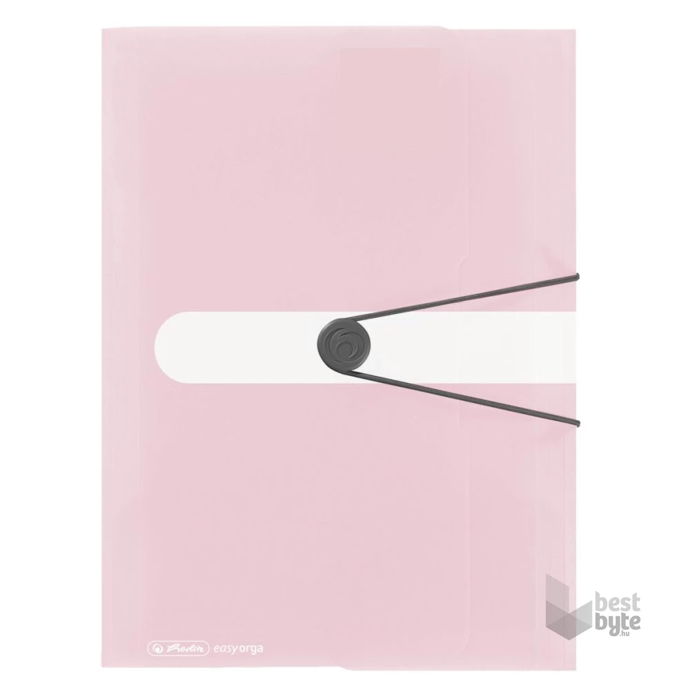 Herlitz Pastell A4 rosé gumis mappa
