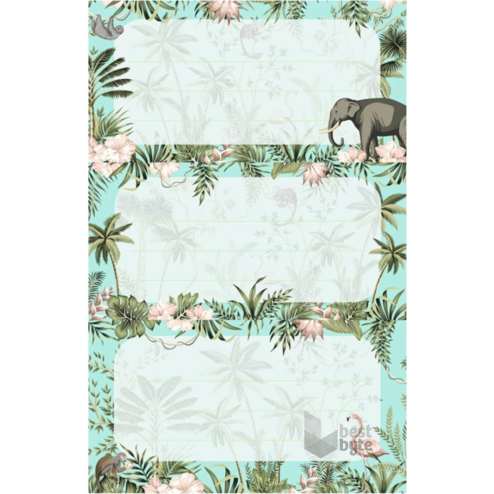 Herlitz Tropical 9db füzetcímke