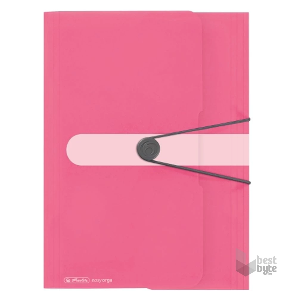 Herlitz Color Blocking A4 PP indonesia pink gumis mappa
