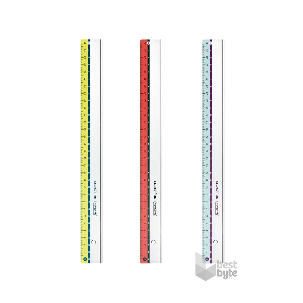 Herlitz my.pen 30cm-es színes vonalzó