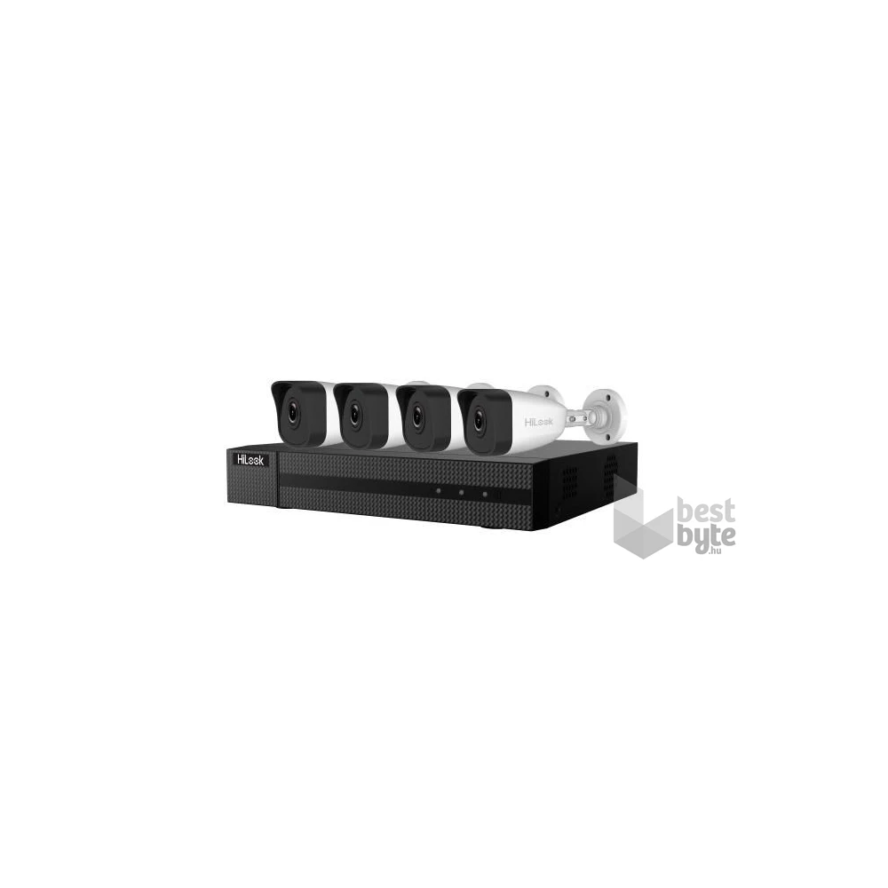 HiLook DS-J142I(STD)/Hi-NK-4284B IP kamera szett, 4x4MP csőkamerával, beépített 2TB HDD-vel