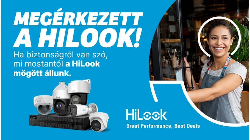 HiLook biztonságtechnikai termékportfólió hivatalos disztribútora lettünk!