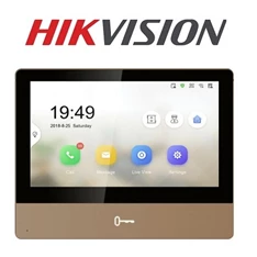 Hikvision DS-KH8350-WTE1-Gold 7" touch screen, wifi, IP video kaputelefon beltéri egység