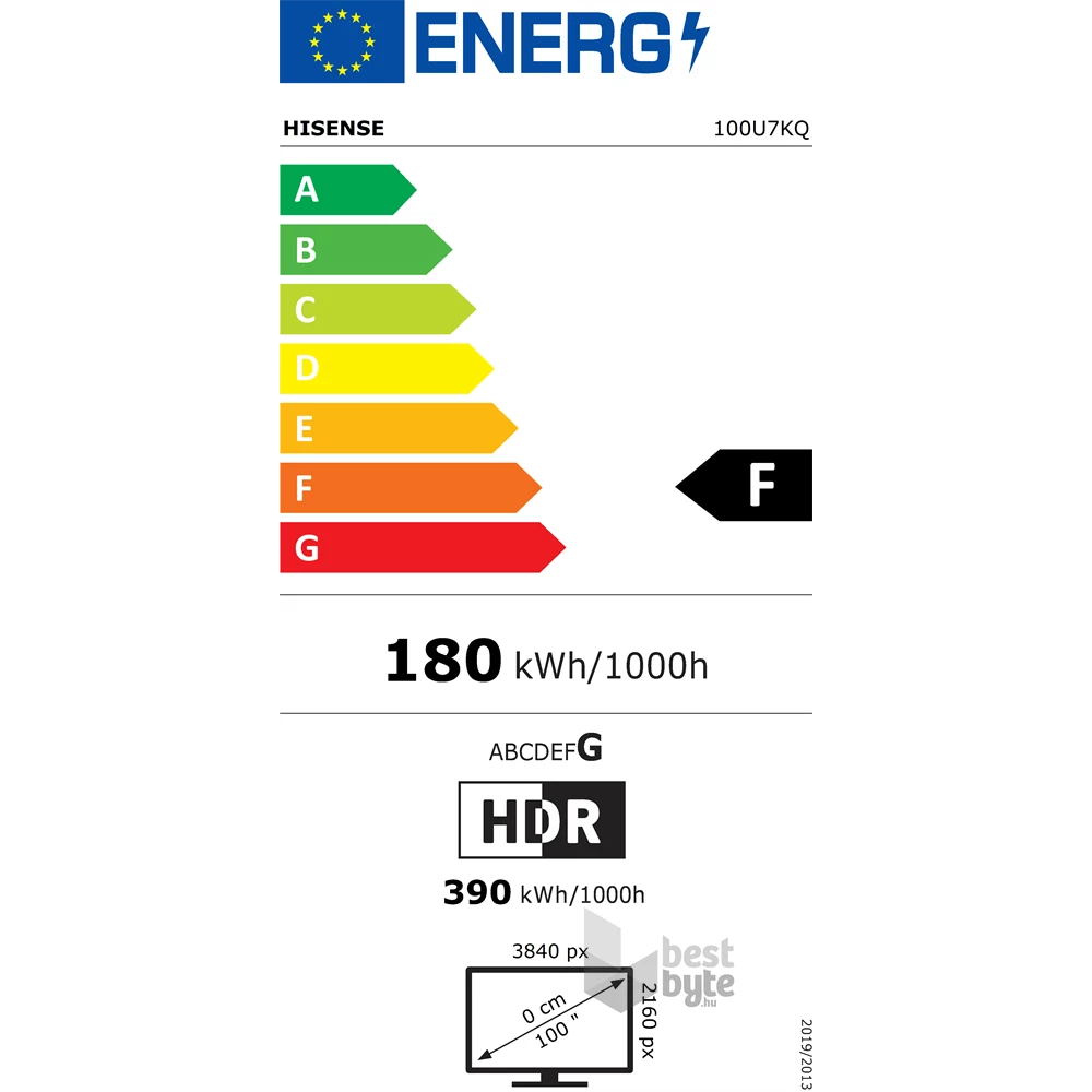 Hisense 100" 100U7KQ 4K UHD Smart Mini-LED ULED TV (Újracsomagolt)