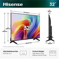 Hisense 32" 32A4S HD Smart LED TV