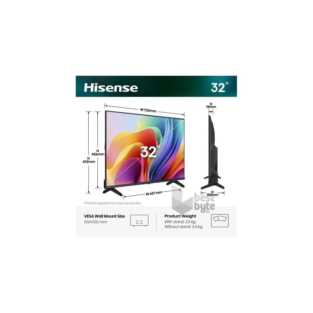 Hisense 32" 32A4S HD Smart LED TV
