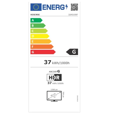 Hisense 32" 32A5100F HD Ready LED TV