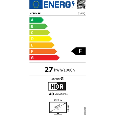 Hisense 32" 32A5Q Full HD Smart QLED TV (Újszerű)