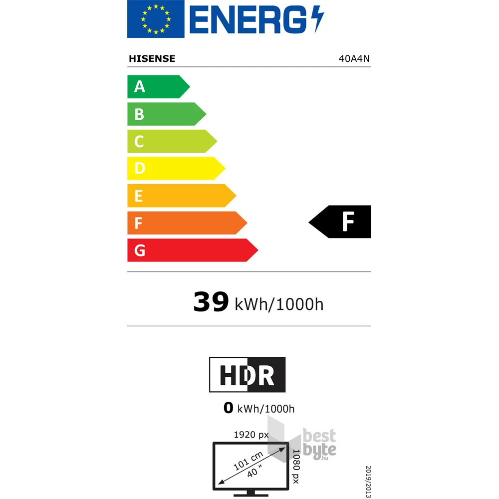 Hisense 40" 40A4N Full HD Smart LED TV (Újracsomagolt)