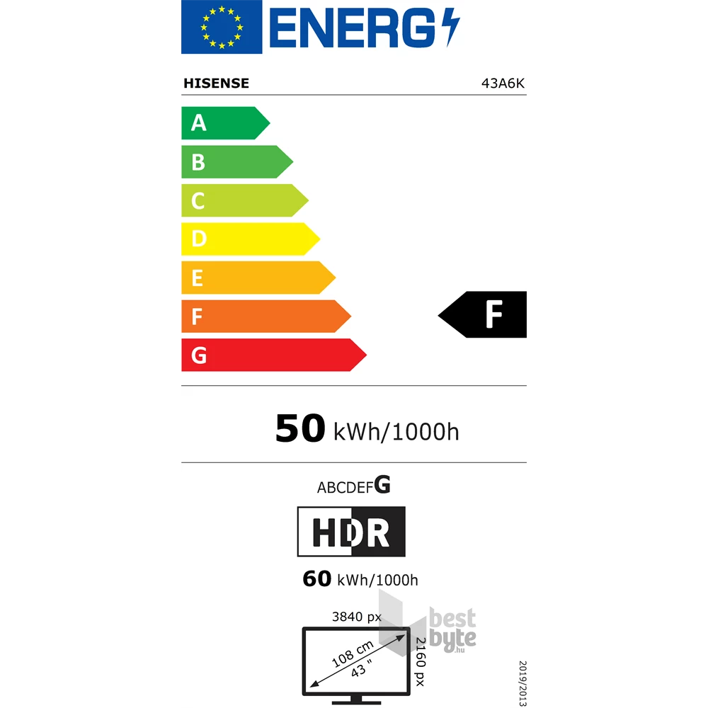 Hisense 43" 43A6K 4K UHD Smart LED TV