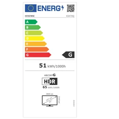 Hisense 43" 43A7GQ 4K UHD Smart QLED TV (Újracsomagolt)