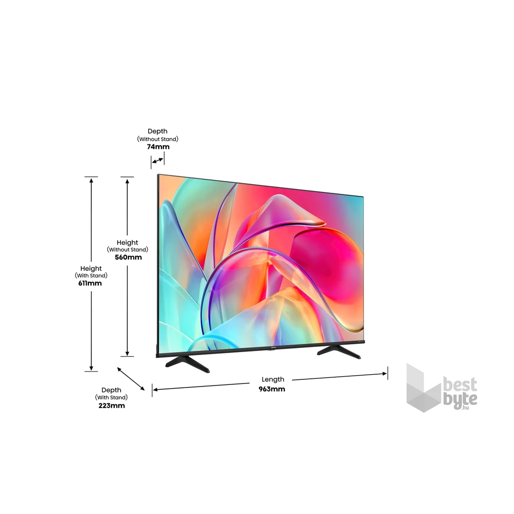 Hisense 43" 43E7KQ 4K UHD Smart QLED TV