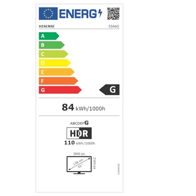 Hisense 55" 55A6G 4K UHD Smart LED TV