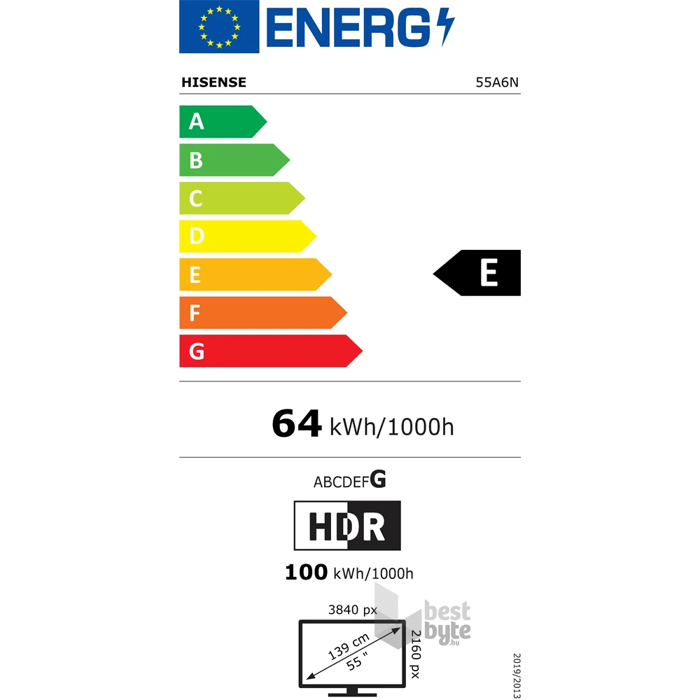 Hisense 55" 55A6N 4K UHD Smart LED TV (Újracsomagolt)