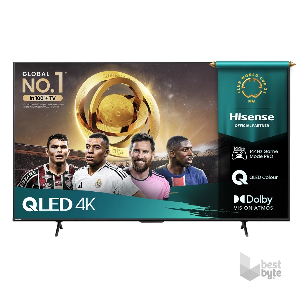 Hisense 55" 55E7QPRO 4K UHD Smart Gamer QLED TV (Újracsomagolt)