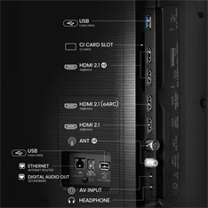 Hisense 55" 55E7QPRO 4K UHD Smart Gamer QLED TV (Újracsomagolt)