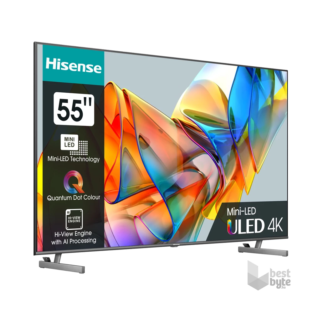 Hisense 55" 55U6KQ 4K UHD Smart MiniLED TV (Újracsomagolt)