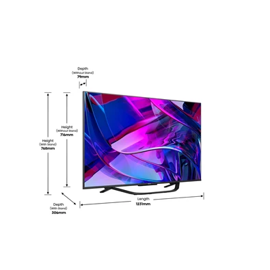 Hisense 55" 55U7KQ 4K UHD Smart MiniLED TV (Újracsomagolt)