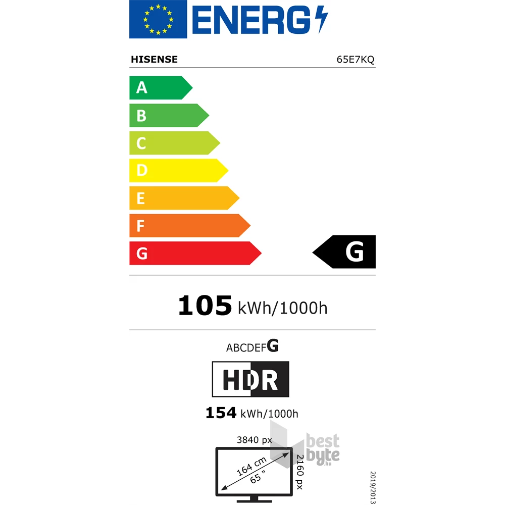 Hisense 65" 65E7KQ 4K UHD Smart QLED TV