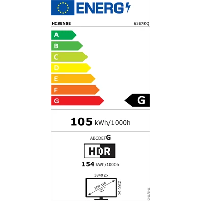 Hisense 65" 65E7KQ 4K UHD Smart QLED TV