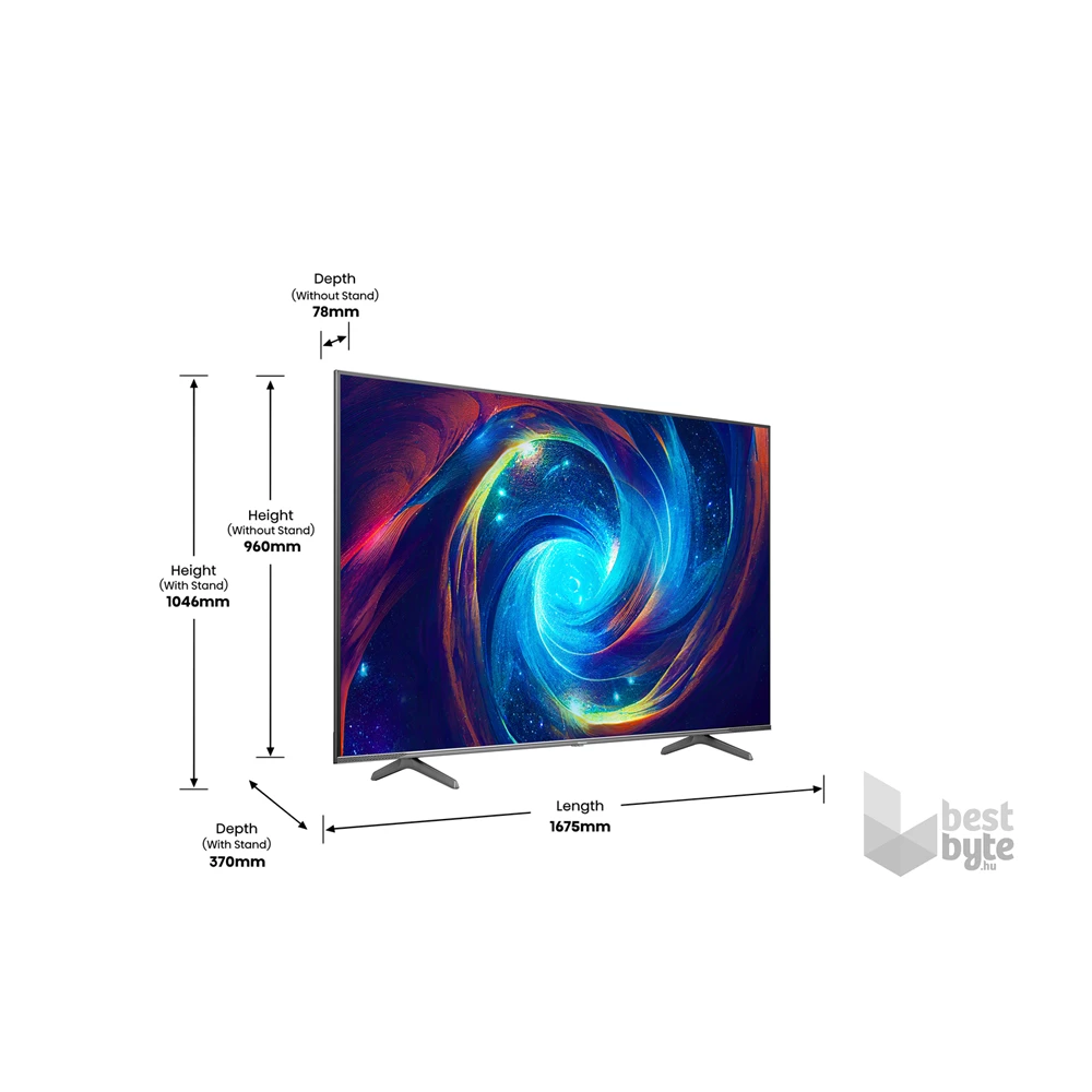 Hisense 75" 75E7KQPRO 4K UHD Smart QLED TV