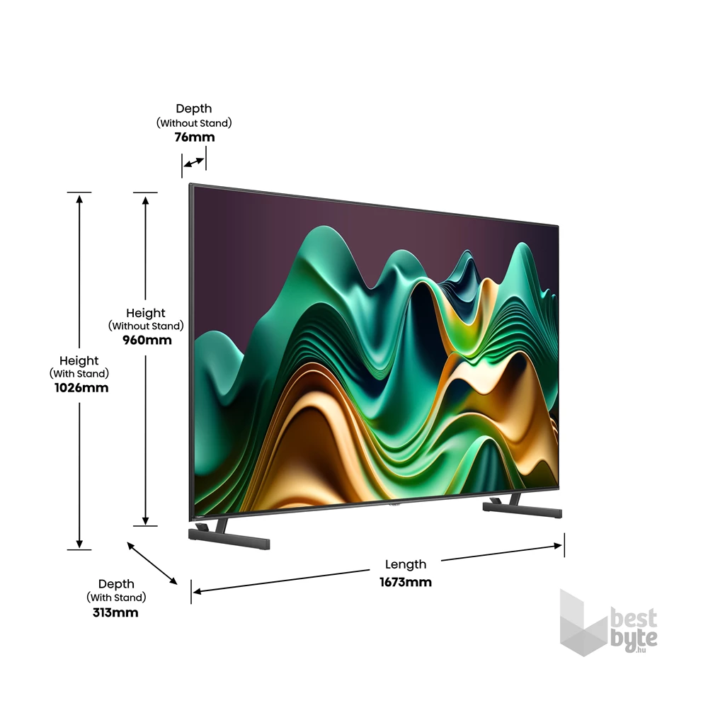 Hisense 75" 75U6NQ 4K UHD Smart MiniLED TV