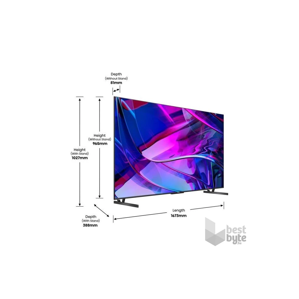 Hisense 75" 75U7KQ 4K UHD Smart Mini-LED ULED TV