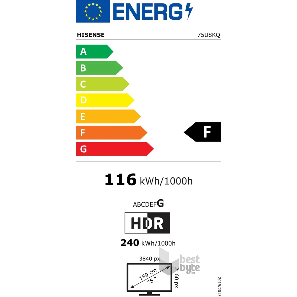 Hisense 75" 75U8KQ 4K UHD Smart ULED TV (Újracsomagolt)