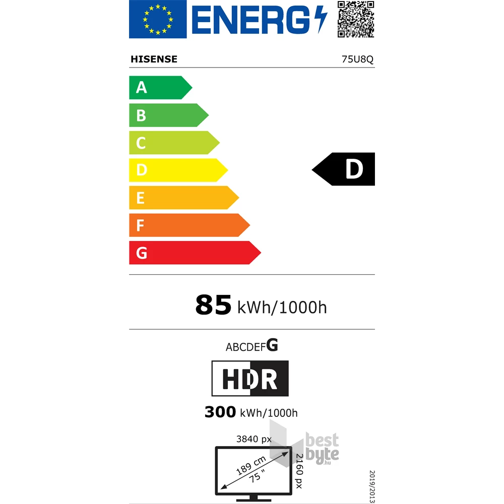 Hisense 75" 75U8Q 4K UHD Smart MiniLED ULED TV