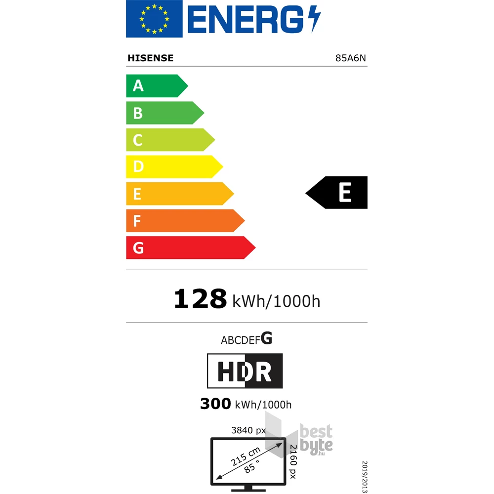 Hisense 85" 85A6N 4K UHD Smart LED TV (Újracsomagolt)