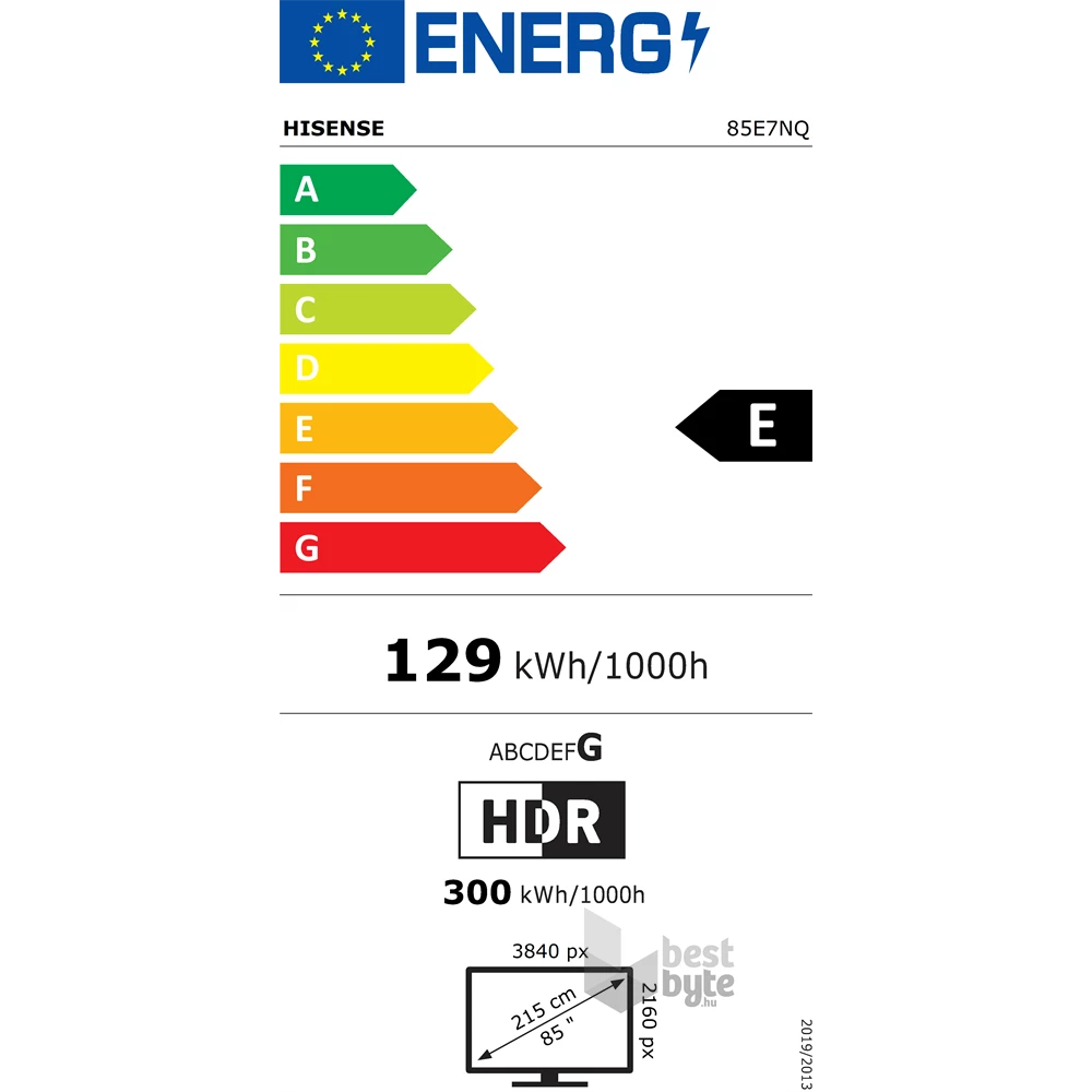 Hisense 85" 85E7NQ 4K UHD Smart QLED TV