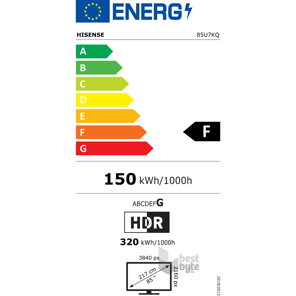 Hisense 85" 85U7KQ 4K UHD Smart Mini-LED ULED TV (Újracsomagolt)